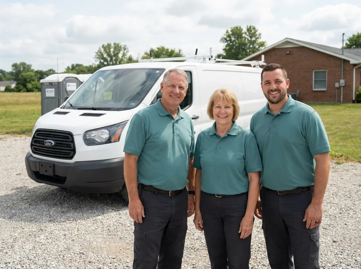 Clean Site Restroom Rentals portable toilet rentals team in Lawrenceburg, IN
