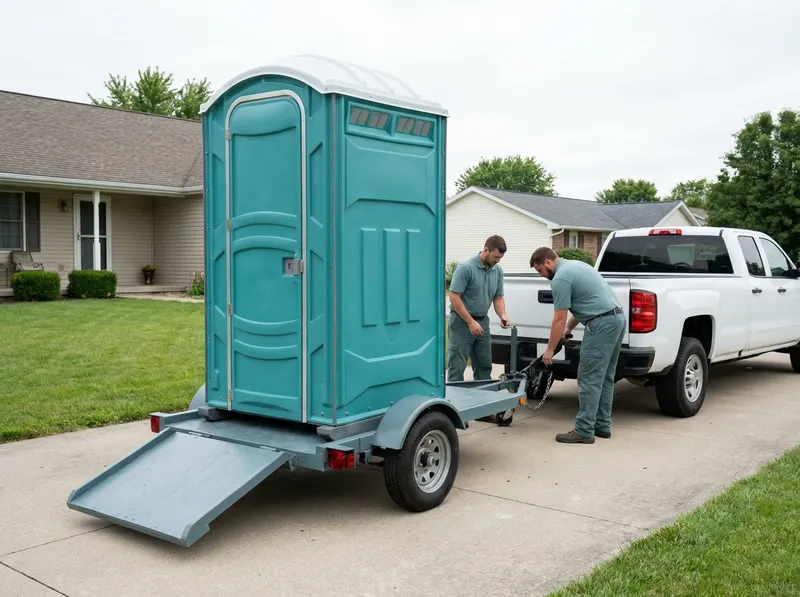 Towable Trailer-Mounted Portable Toilets in Lawrenceburg, IN